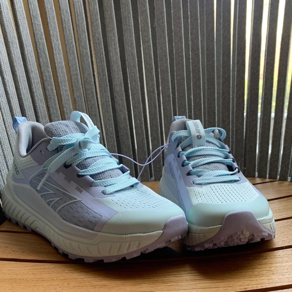 Hi-Tec Women's Light Blue and Lavender Shoes - Picture 5 of 9